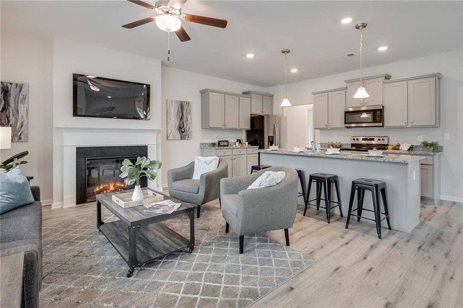 Furnished interior view inside a new home in Creekside Village, Lithonia (Image 13).