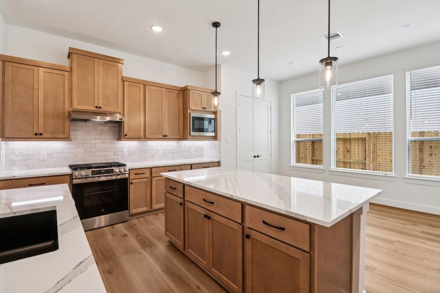 Furnished interior view inside a new home in The Highlands, Porter (Image 10).