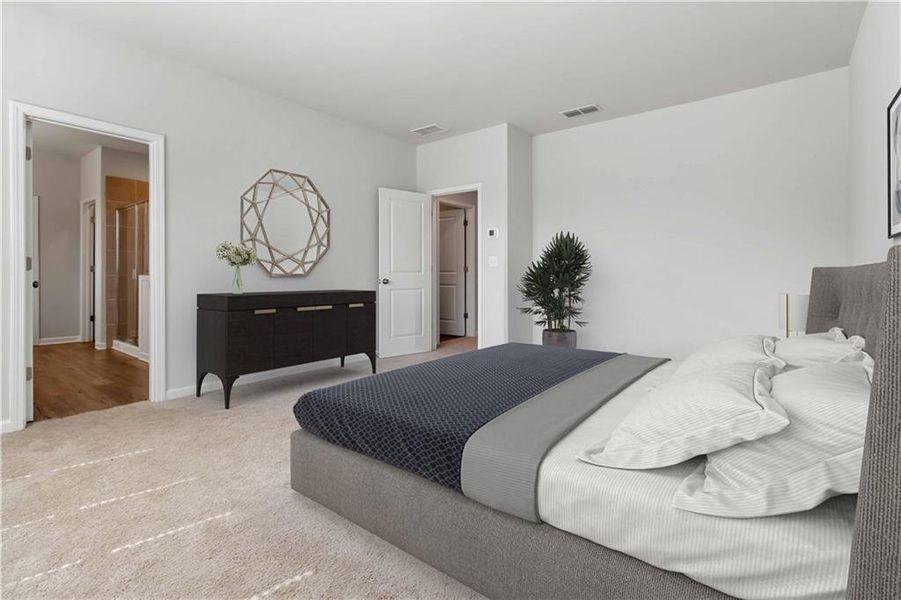 Furnished interior view inside a new home in , Atlanta (Image 11).