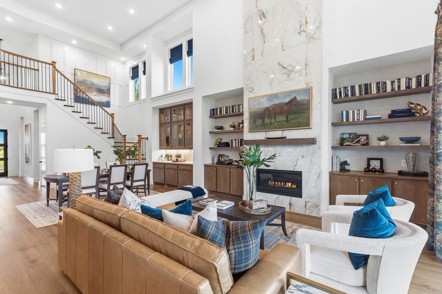 Representative Family Room - some options shown