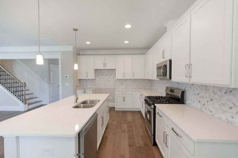 Representative furnished interior of a home built from the Austin by Caviness & Cates Communities in Bartlett Manor, Youngsville (Image 114).