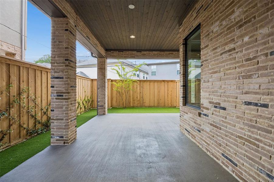 Exterior details and patio area of a home in , Dallas (Image 24). Exterior details and patio area of a home in , Dallas (Image 24).