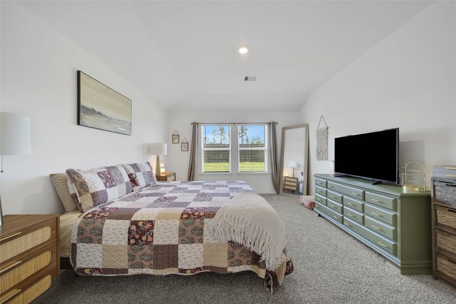 Furnished interior view inside a new home in The Canopies, Splendora (Image 16).