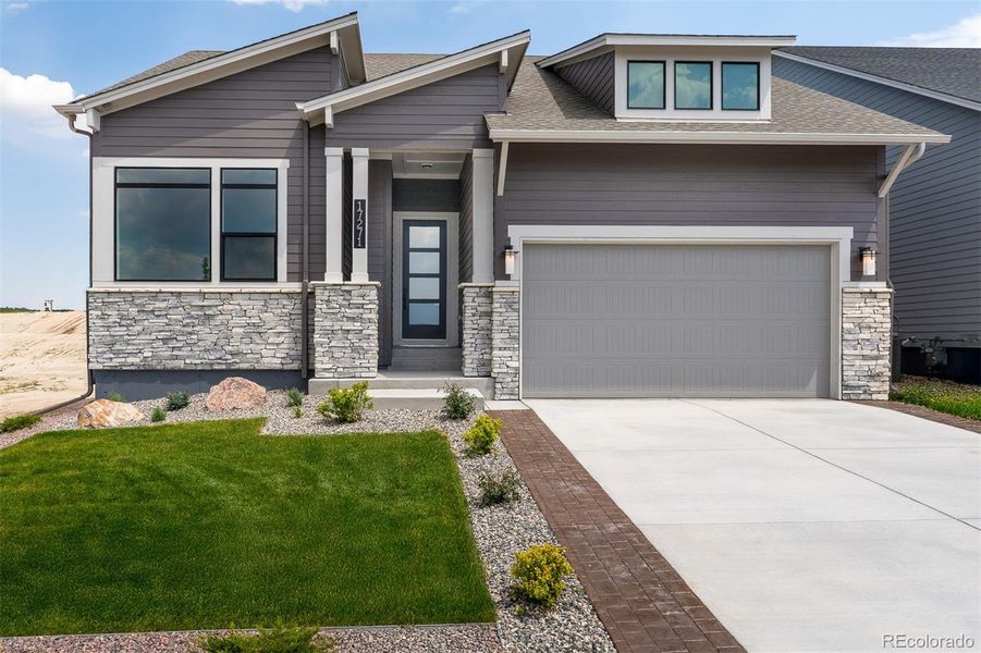 Exterior details and patio area of a home in Cloverleaf – Mountainview Collection, Monument (Image 2).
