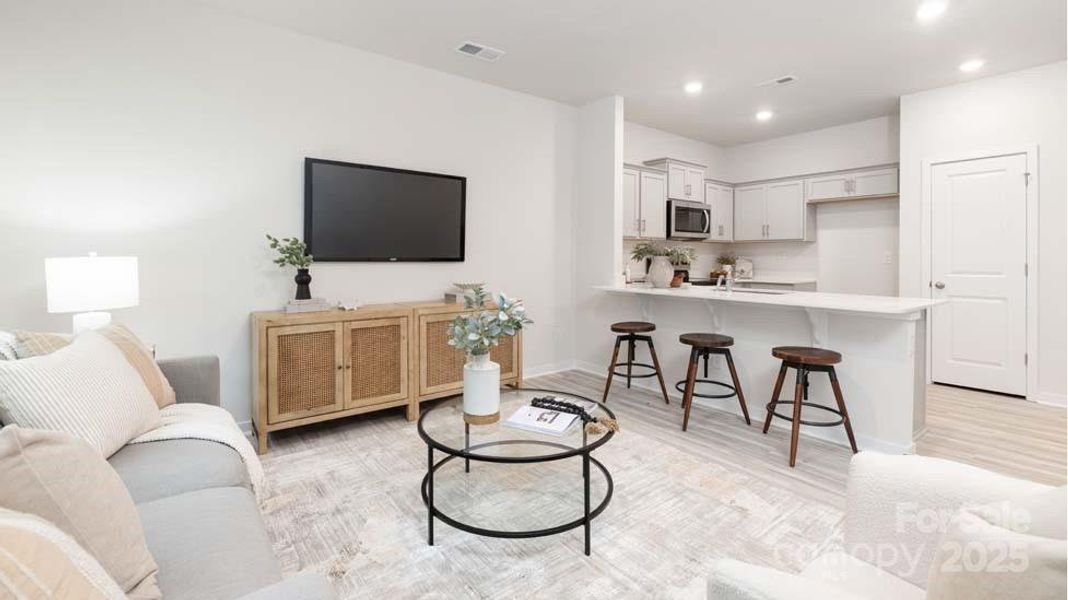 Furnished interior view inside a new home in Clark Creek Landing Townhomes, Lincolnton (Image 10).