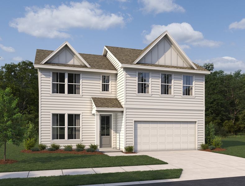 Representative exterior photo of a completed home built from the Cardiff by Ashton Woods in The Estates at Casteel, Bethlehem, GA (Image 2).