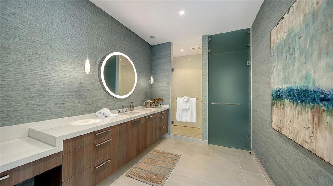 Furnished interior view inside a new home in , Longboat Key (Image 55). Furnished interior view inside a new home in , Longboat Key (Image 55).