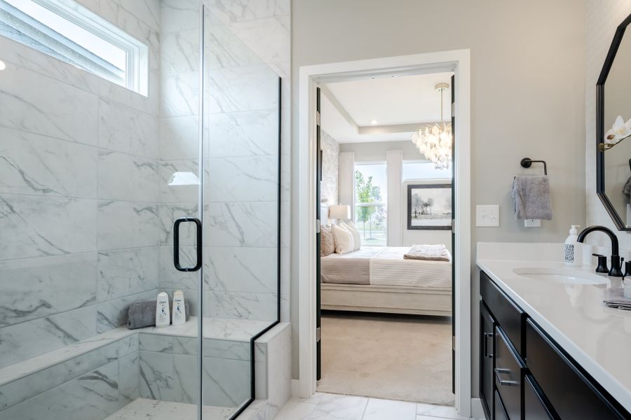 Representative furnished interior of a home built from the Amelia by Fischer Homes in Easton Park, Dallas (Image 59).