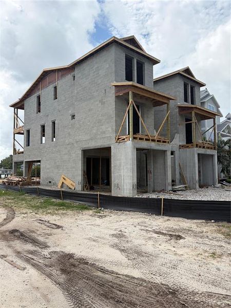 In-progress construction of a new home in , Indian Rocks Beach, FL (Image 8).