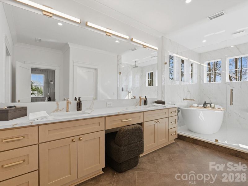 Furnished interior view inside a new home in , Charlotte (Image 40).