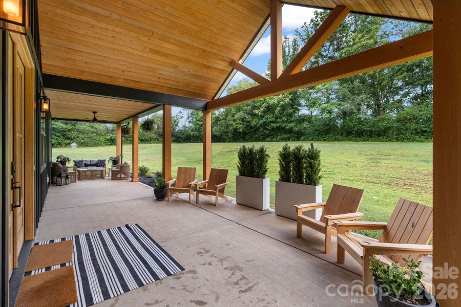 Exterior details and patio area of a home in , York (Image 21).