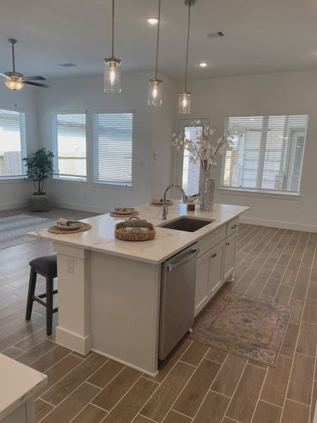 Representative furnished interior of a home built from the Mickelson by Chesmar Homes in Riceland Alley Loads, Mont Belvieu (Image 18).