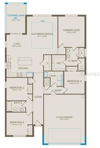 2D floor plan layout of this home in , Bradenton, FL (Image 3). 2D floor plan layout of this home in , Bradenton, FL (Image 3).
