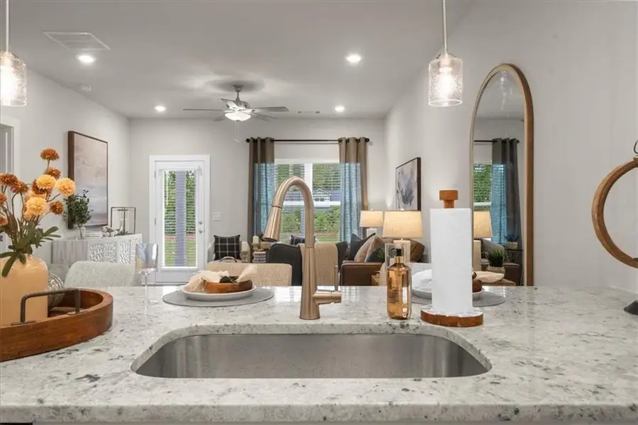 Furnished interior view inside a new home in , Dawsonville (Image 9).