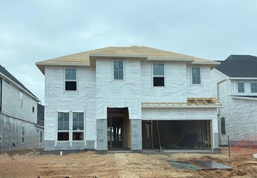 In-progress construction of a new home in Tompkins Reserve, Katy, TX (Image 6).