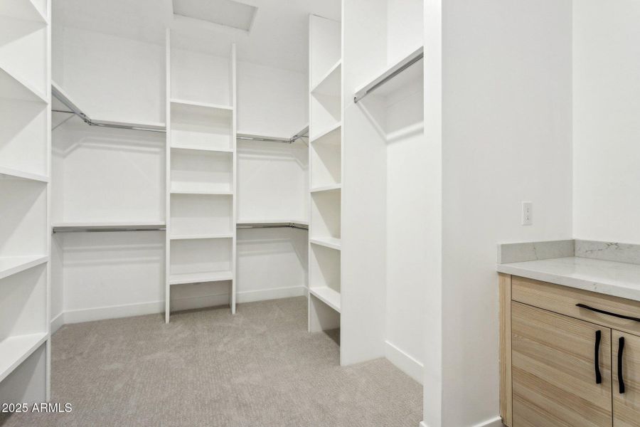 Primary closet Primary closet