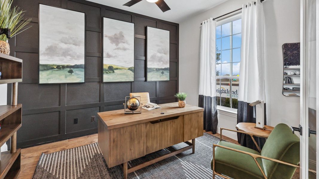 Representative furnished interior of a home built from the Cornell by Brightland Homes in Green Meadows Premier, Celina (Image 5).