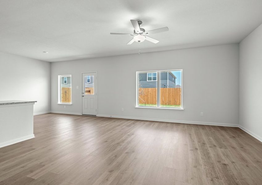 The living room has a large window that lets in great, natural light. The living room has a large window that lets in great, natural light.