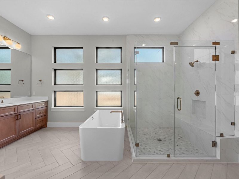 Furnished interior view inside a new home in , Fulshear (Image 8).