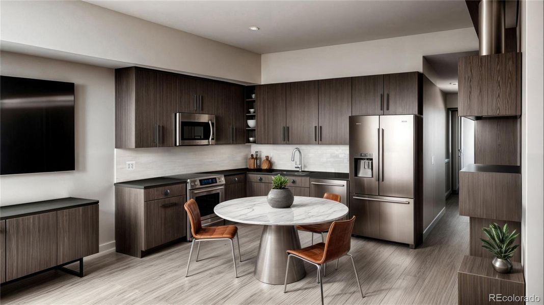 Furnished interior view inside a new home in , Denver (Image 4).