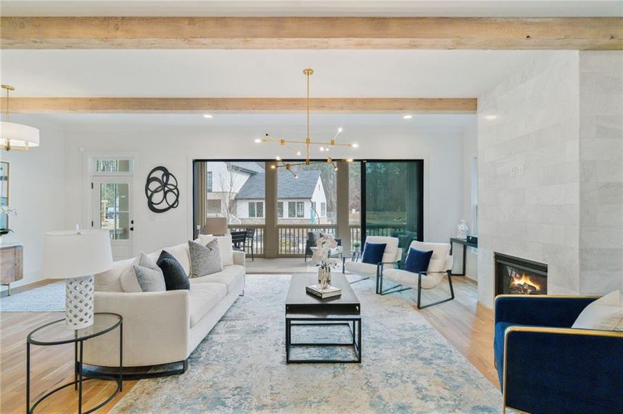 Furnished interior view inside a new home in Pendergrast Farm, Atlanta (Image 55).