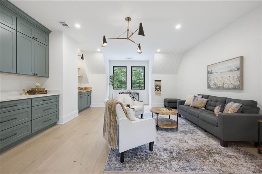 Furnished interior view inside a new home in , Atlanta (Image 15).