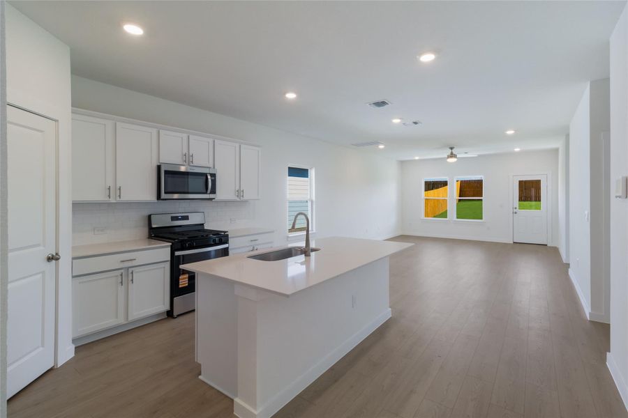 Furnished interior view inside a new home in Trails at Wildhorse, Austin (Image 5).