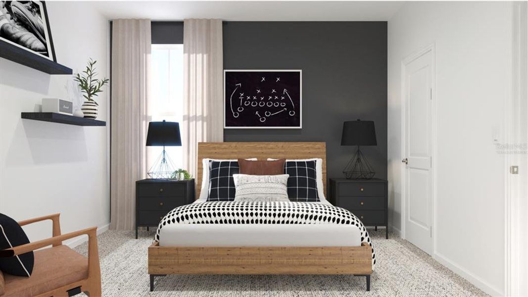 Furnished interior view inside a new home in , Clermont (Image 9).