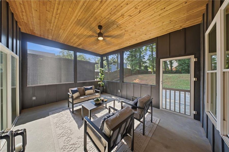 Exterior details and patio area of a home in , Atlanta (Image 4).
