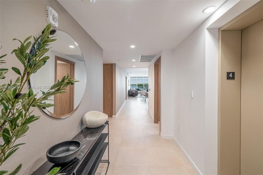 Furnished interior view inside a new home in , Bay Harbor Islands (Image 42).