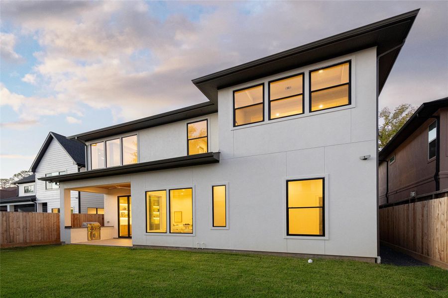 Exterior details and patio area of a home in , Houston (Image 3).