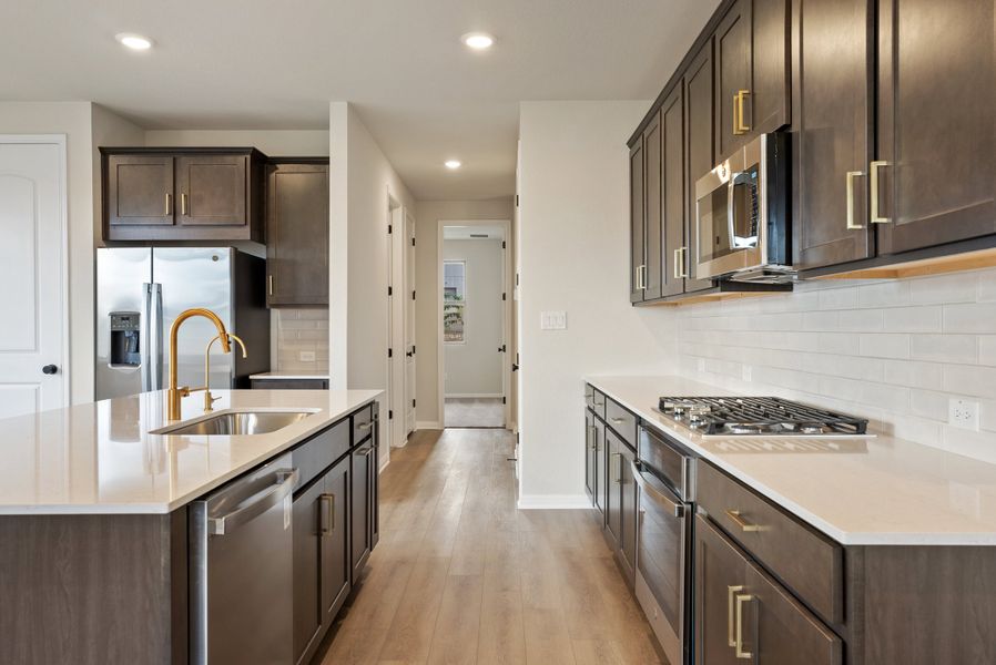 Representative furnished interior of a home built from the Texoma by Ashton Woods in The Colony 50s, Bastrop (Image 5).
