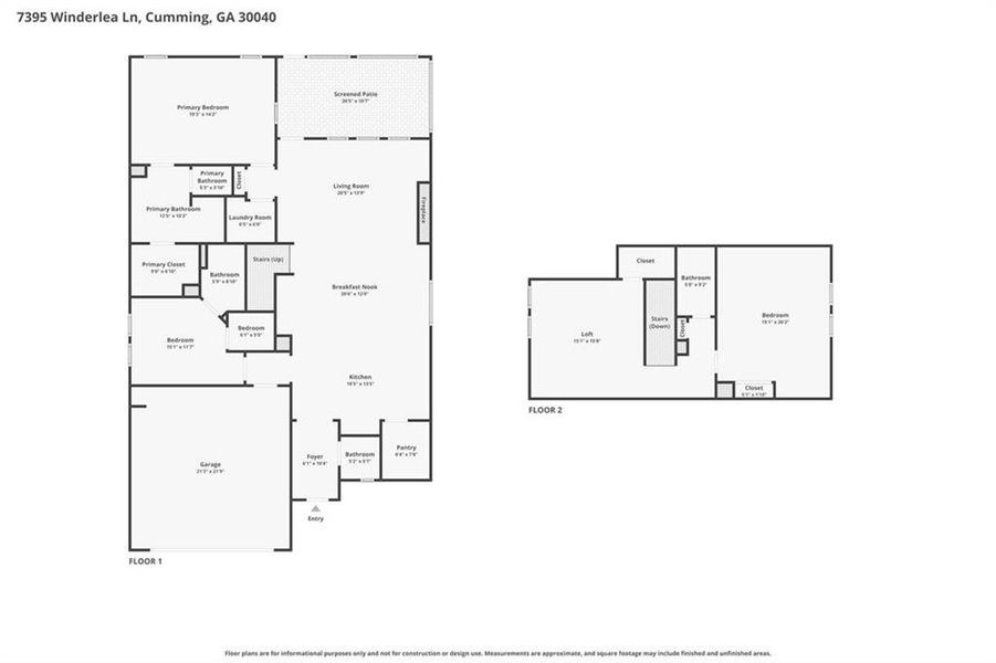 2D floor plan layout of this home in , Cumming, GA (Image 5). 2D floor plan layout of this home in , Cumming, GA (Image 5).