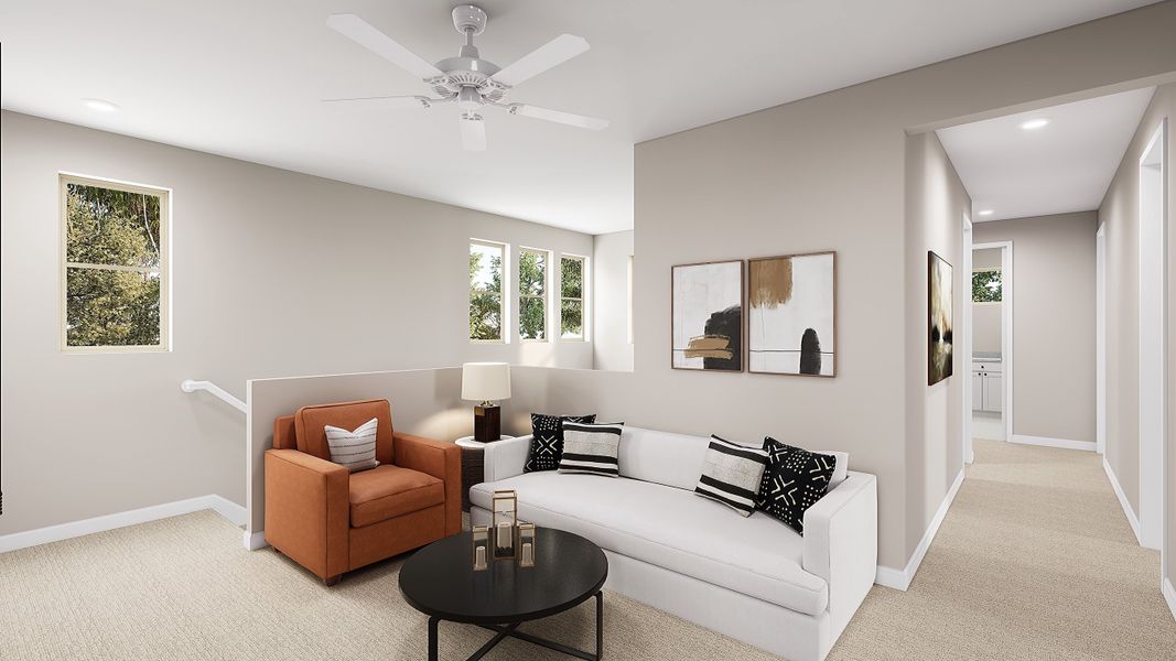 Furnished interior view inside a new home in Waterston Central, Gilbert (Image 11).