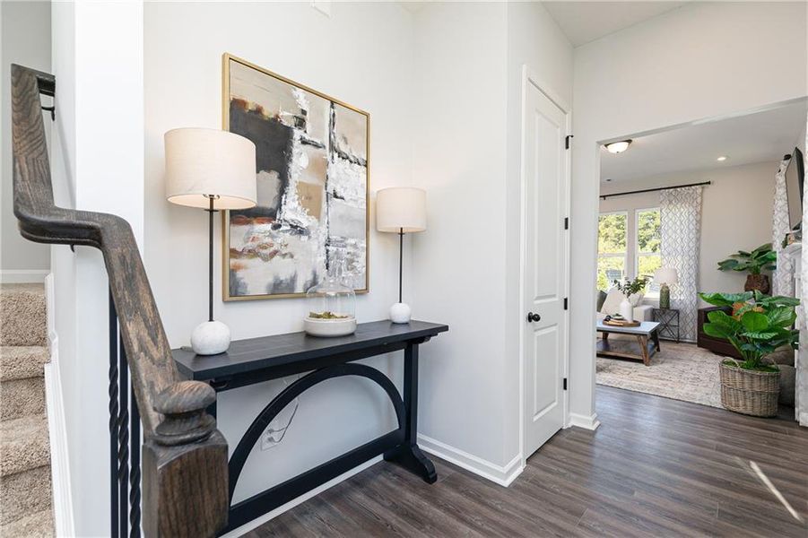 Furnished interior view inside a new home in Annsbury Park, Lilburn (Image 8). Furnished interior view inside a new home in Annsbury Park, Lilburn (Image 8).