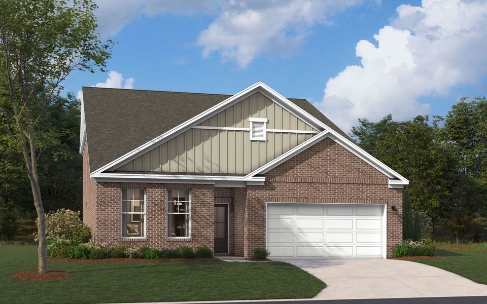 Representative exterior photo of a completed home built from the The Jefferson by Stanley Martin Homes in Green Tree Place, Anderson, SC (Image 40).