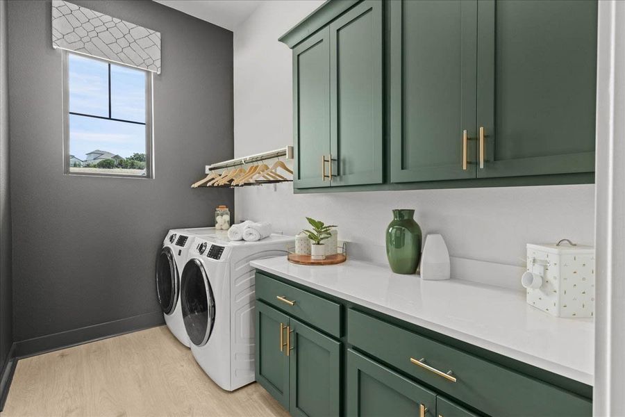 Furnished interior view inside a new home in Sweetwater, Austin (Image 45).