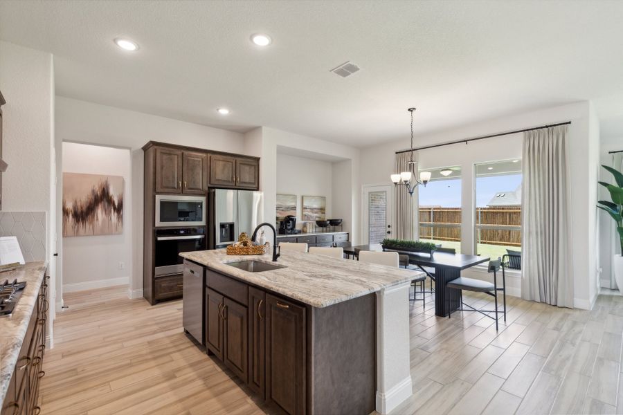 Furnished interior view inside a new home in Belle Meadows, Cleburne (Image 7).