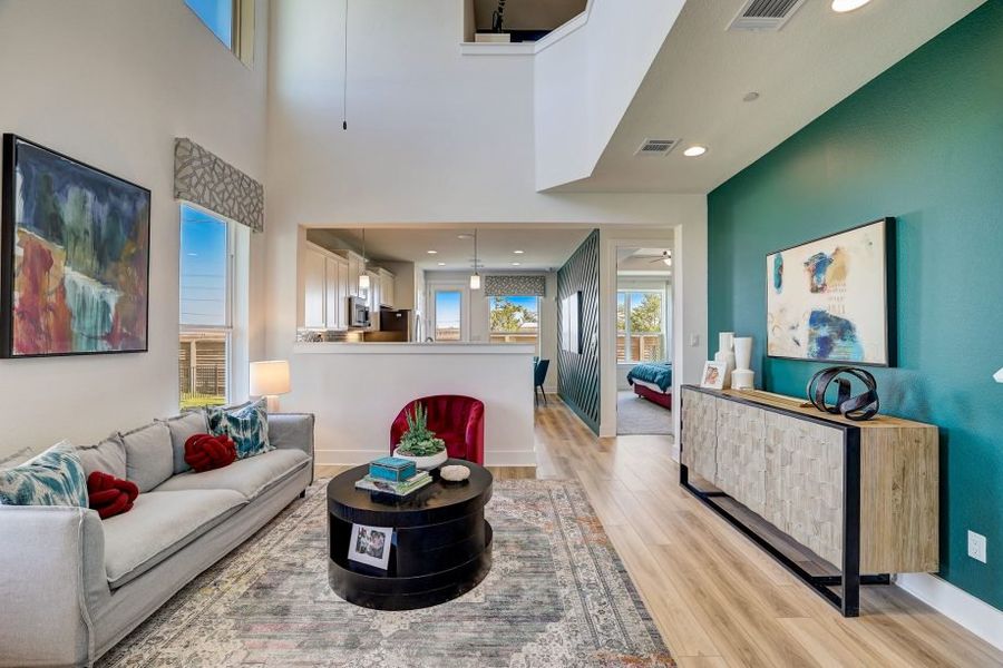 Furnished interior view inside a new home in Center 45, Round Rock (Image 7).