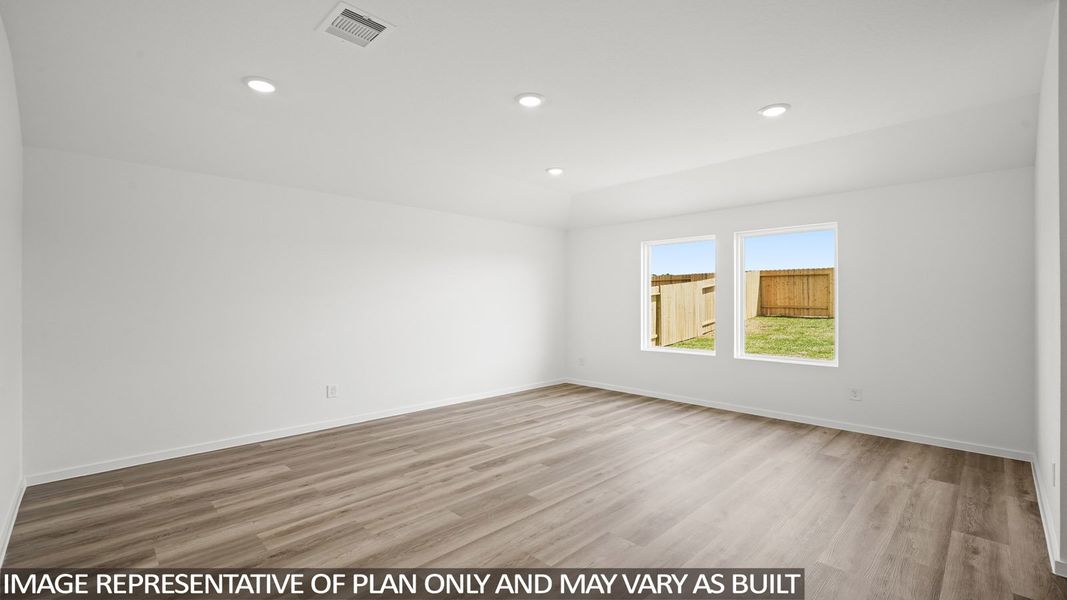 Representative unfurnished interior of a home built from the Denton by D.R. Horton in Chapel Lakes, Montgomery (Image 14). Representative unfurnished interior of a home built from the Denton by D.R. Horton in Chapel Lakes, Montgomery (Image 14).