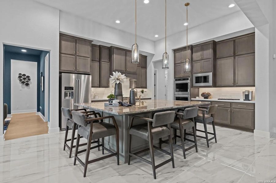 Furnished interior view inside a new home in Shavano Highlands, San Antonio (Image 8).
