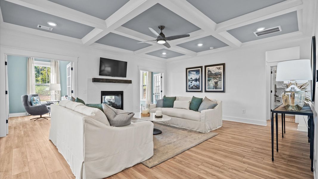 Representative furnished interior of a home built from the Stonehaven by DRB Homes in Pinebrook, Woodruff (Image 14).