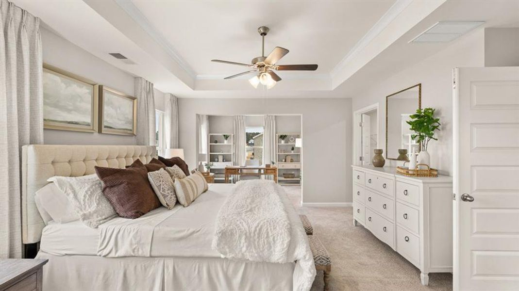 Furnished interior view inside a new home in Heritage Pointe, Senoia (Image 30).