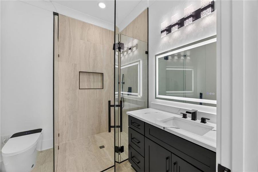 Furnished interior view inside a new home in , Buford (Image 50).