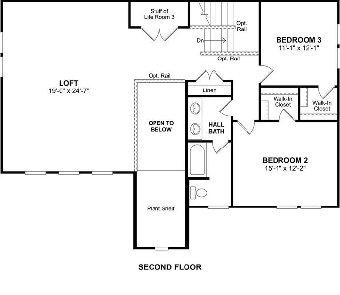 2D floor plan layout of this home in Timberbrook, Justin, TX (Image 4). 2D floor plan layout of this home in Timberbrook, Justin, TX (Image 4).