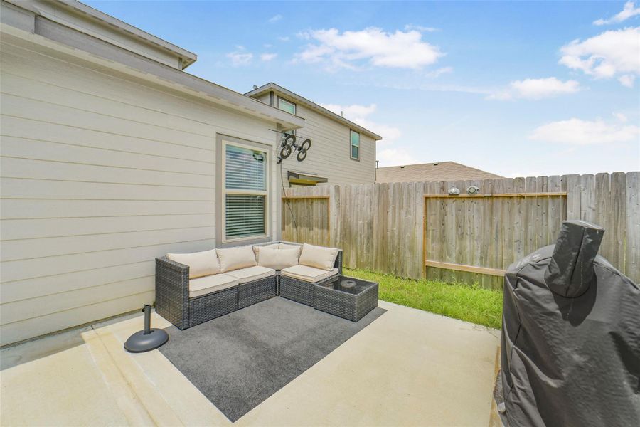 Exterior details and patio area of a home in Binford Creek, Waller (Image 28). Exterior details and patio area of a home in Binford Creek, Waller (Image 28).
