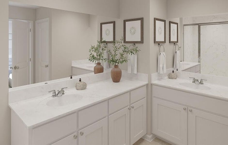 Furnished interior view inside a new home in Sweetgrass at Summers Corner, Summerville (Image 8).