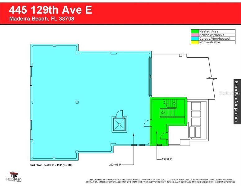 2D floor plan layout of this home in , Madeira Beach, FL (Image 5). 2D floor plan layout of this home in , Madeira Beach, FL (Image 5).