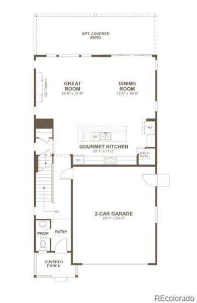 2D floor plan layout of this home in The Summit at Meridian, Englewood, CO (Image 3). 2D floor plan layout of this home in The Summit at Meridian, Englewood, CO (Image 3).
