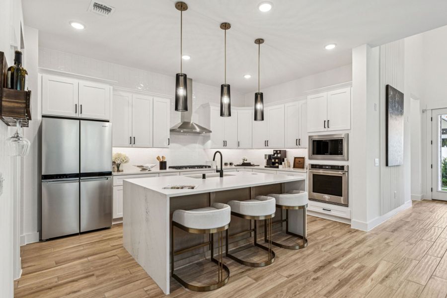 Representative furnished interior of a home built from the Iredell by Pulte Homes in Corley Farms, Boerne (Image 12).